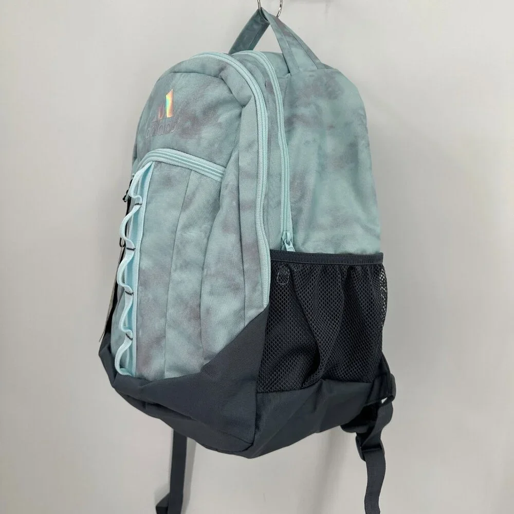 adidas Stratton II Backpack in Light Blue/Gray Large School Bag Fits 17